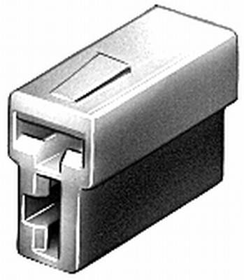HELLA 8JD 008 151-021 Steckgehäuse - 2-polig - Stecker: Flachsteckhülse