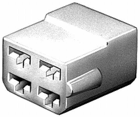 HELLA 8JD 008 151-041 Steckgehäuse - 4-polig - Stecker: Flachsteckhülse