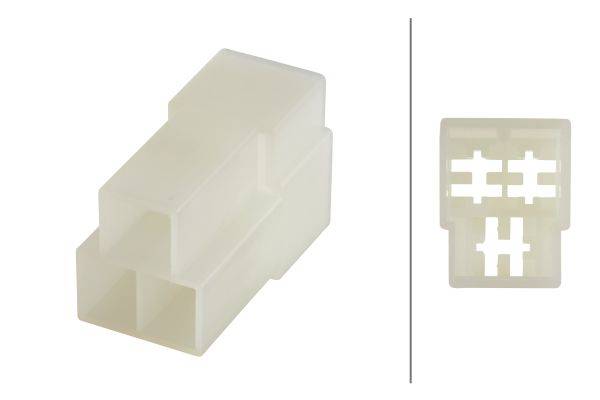 HELLA 8JD 008 152-031 Steckgehäuse - 3-polig - Stecker: Flachstecker