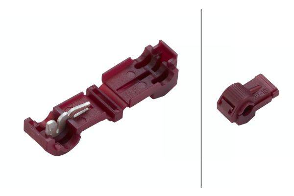HELLA 8KV 744 858-003 Leitungsverbinder - rot - von: 0.5mm² - bis: 1.0mm² - Abzweigverbinder - Menge