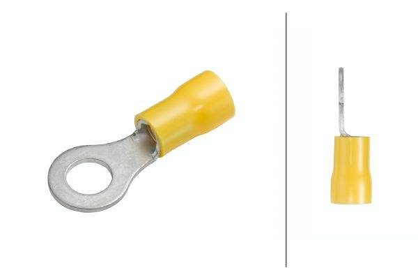 HELLA 8KW 044 029-003 Leitungsverbinder - gelb - von: 4.0mm² - bis: 6.0mm² - M5 - Ringform - Menge: