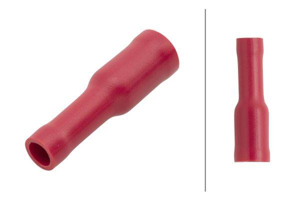 HELLA 8KW 045 145-003 Leitungsverbinder - rot - von: 0.5mm² - bis: 1.0mm² - Rundsteckhülse - Ø: 4mm
