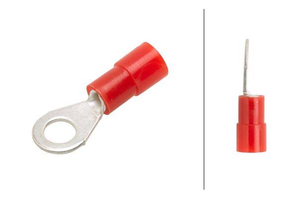 HELLA 8KW 178 042-012 Leitungsverbinder - rot - von: 0.5mm² - bis: 1.5mm² - Ringverbinder - M4 - Boh
