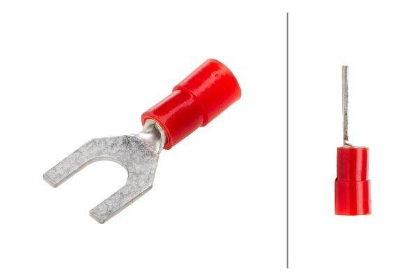 HELLA 8KW 178 045-012 Leitungsverbinder - rot - von: 0.5mm² - bis: 1.5mm² - Gabelverbinder - M5 - Bo