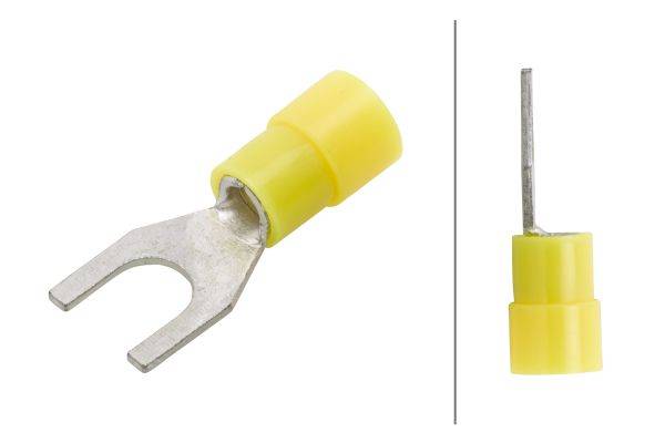 HELLA 8KW 178 045-212 Leitungsverbinder - gelb - von: 4.0mm² - bis: 6.0mm² - Gabelverbinder - M6 - B