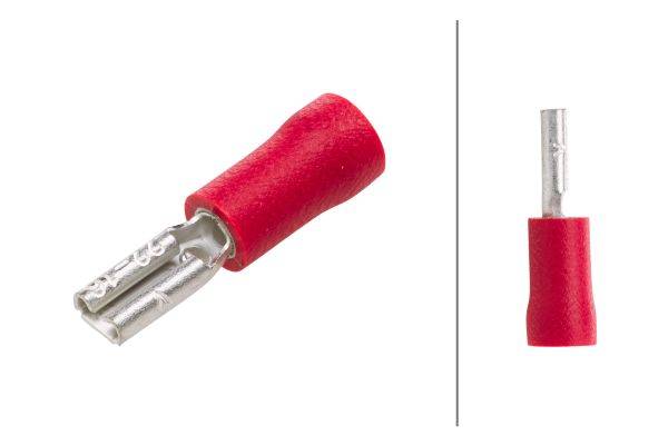 HELLA 8KW 705 393-003 Leitungsverbinder - rot - von: 0.5mm² - bis: 1.0mm² - Flachsteckhülse - 2,8 x