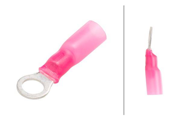 HELLA 8KW 732 572-003 Leitungsverbinder - rot - von: 0.5mm² - bis: 1.0mm² - M5 - Ringform