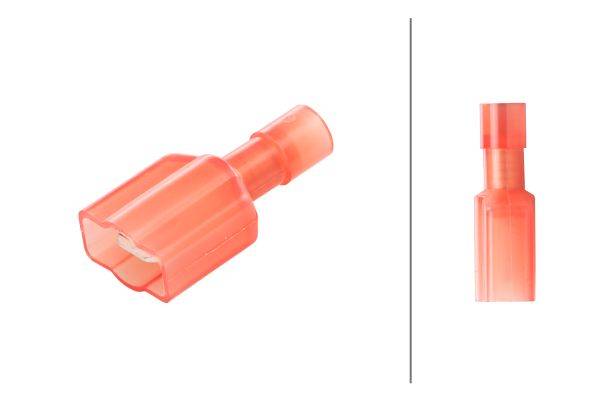 HELLA 8KW 744 703-003 Leitungsverbinder - mit Staubschutz - rot - von: 0.5mm² - bis: 1.0mm² - Flachs