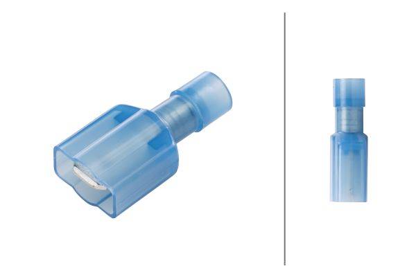 HELLA 8KW 744 704-003 Leitungsverbinder - mit Staubschutz - blau - von: 1.5mm² - bis: 2.5mm² - Flach