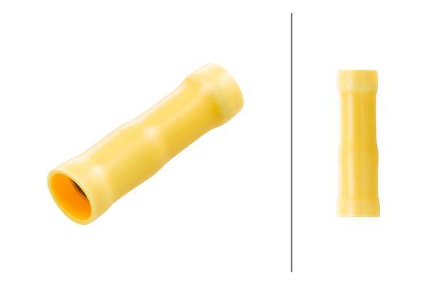 HELLA 8KW 744 734-003 Leitungsverbinder - gelb - von: 4.0mm² - bis: 6.0mm² - Rundsteckhülse - Ø: 5mm