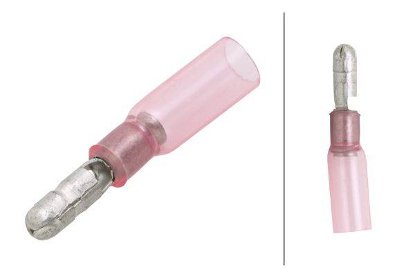 HELLA 8KW 744 765-003 Leitungsverbinder - rot - von: 0.5mm² - bis: 1.0mm² - Rundstecker - Ø: 4mm - M