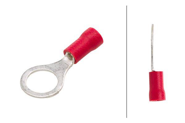 HELLA 8KW 744 773-003 Leitungsverbinder - rot - von: 0.5mm² - bis: 1.0mm² - M8 - Ringform - Menge: 5