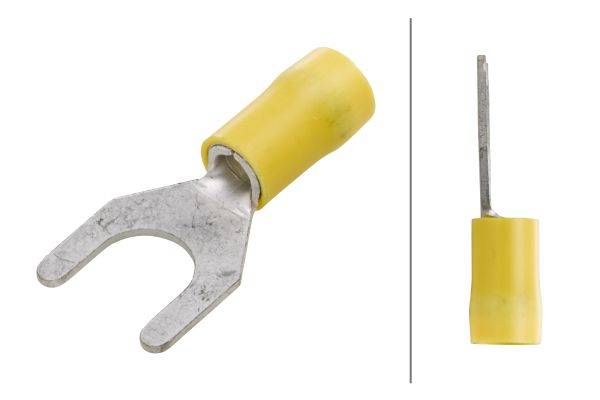 HELLA 8KW 744 786-003 Leitungsverbinder - mit Gabelkopf - gelb - von: 4.0mm² - bis: 6.0mm² - Gabelve