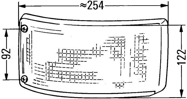 HELLA 2BA 004 119-001 Blinkleuchte - gelb - links/rechts/vorne