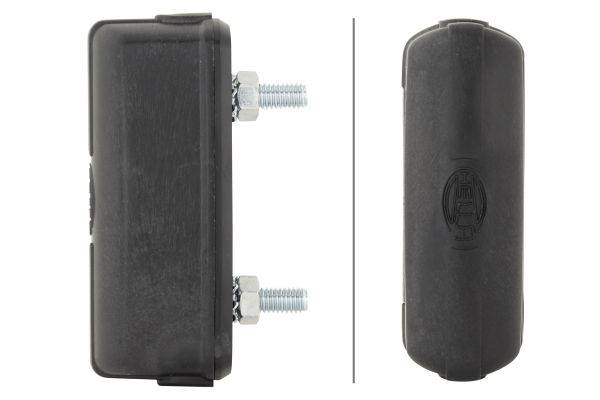 HELLA 2KA 001 389-101 Kennzeichenleuchte - 12/24V - Anbau - Lichtscheibenfarbe: glasklar - Stecker: