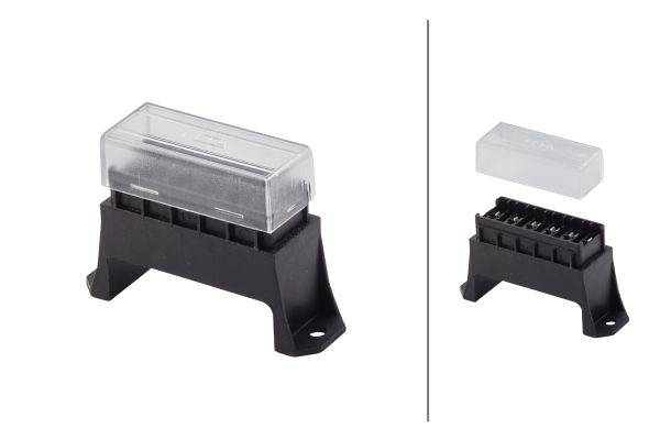 HELLA 8JD 005 993-092 Sicherungsdose - 6-polig - Stecker: Flachstecker - Stecker: 12 x axial (6,3x0,
