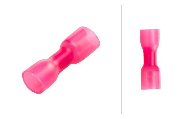 HELLA 8KW 732 566-003 Leitungsverbinder - rot - von: 0.5mm² - bis: 1.0mm² - Flachsteckhülse - 6,3 x