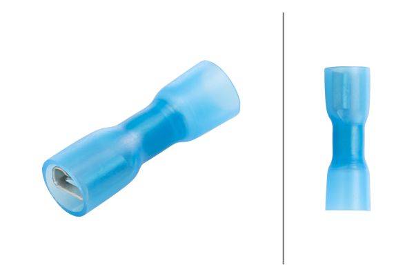 HELLA 8KW 732 567-003 Leitungsverbinder - blau - von: 1.5mm² - bis: 2.5mm² - Flachsteckhülse - 6,3 x