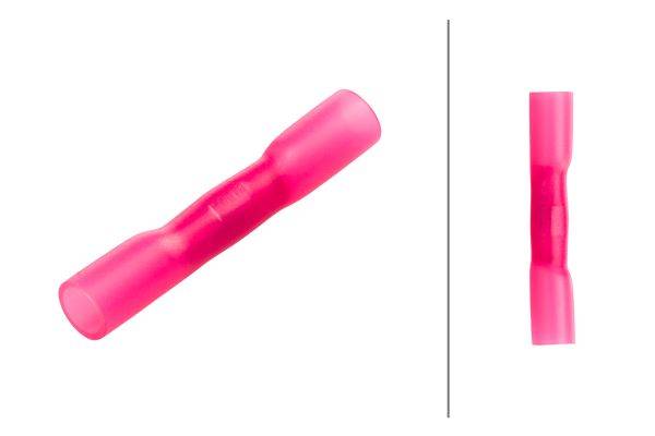 HELLA 8KW 732 579-003 Leitungsverbinder - rot - von: 0.5mm² - bis: 1.0mm² - Stoßverbinder