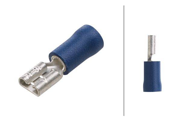 HELLA 8KW 744 697-003 Leitungsverbinder - blau - von: 1.5mm² - bis: 2.5mm² - Flachsteckhülse - 4,8 x