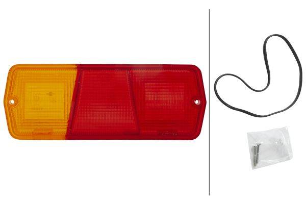 HELLA 9EL 111 647-001 Heckleuchte - Glühlampe - rechts - für u.a. MB T2/L Box Body/Estate