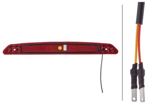 HELLA 2DA 343 800-047 Zusatzbremsleuchte - LED - 12/24V - Anbau/aufklebbar - Lichtscheibenfarbe: rot