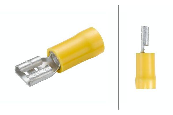 HELLA 8KW 044 023-003 Leitungsverbinder - gelb - von: 4.0mm² - bis: 6.0mm² - Flachsteckhülse - 6,3 x