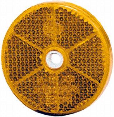 HELLA 8RA 002 014-872 Rückstrahler - Lichtscheibenfarbe: gelb