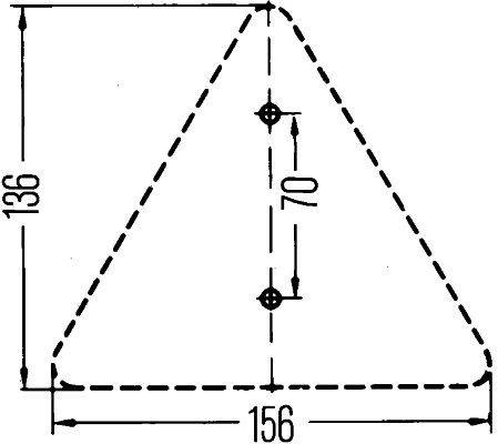 HELLA 8RA 002 020-001 Rückstrahler - Lichtscheibenfarbe: rot - geschraubt