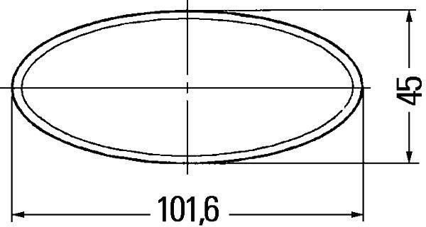 HELLA 8RA 343 160-027 Rückstrahler - Lichtscheibenfarbe: gelb - oval - Menge: 150