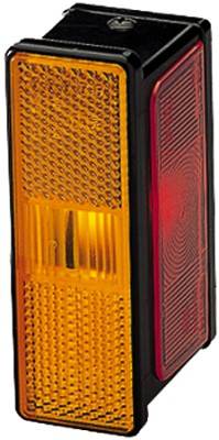 HELLA 2XS 007 841-021 Umrissleuchte - Rear-Logic - 12/24V - Anbau/geschraubt - Lichtscheibenfarbe: g