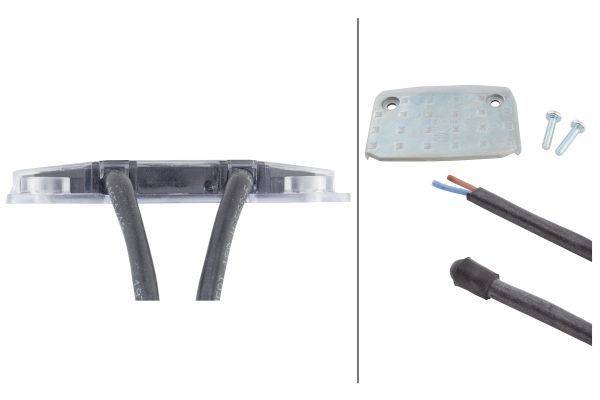 HELLA 2BA 008 260-017 Blinkleuchte - LED - 12V - Anbau - Lichtscheibenfarbe: glasklar - LED-Lichtfar