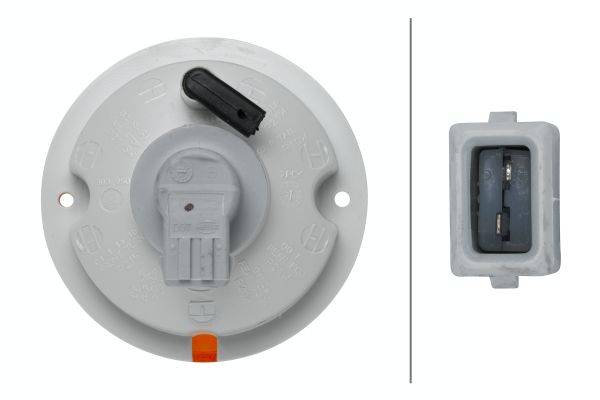 HELLA 2BA 302 252-027 Blinkleuchte - 12V - Einbau - Lichtscheibenfarbe: gelb - hinten