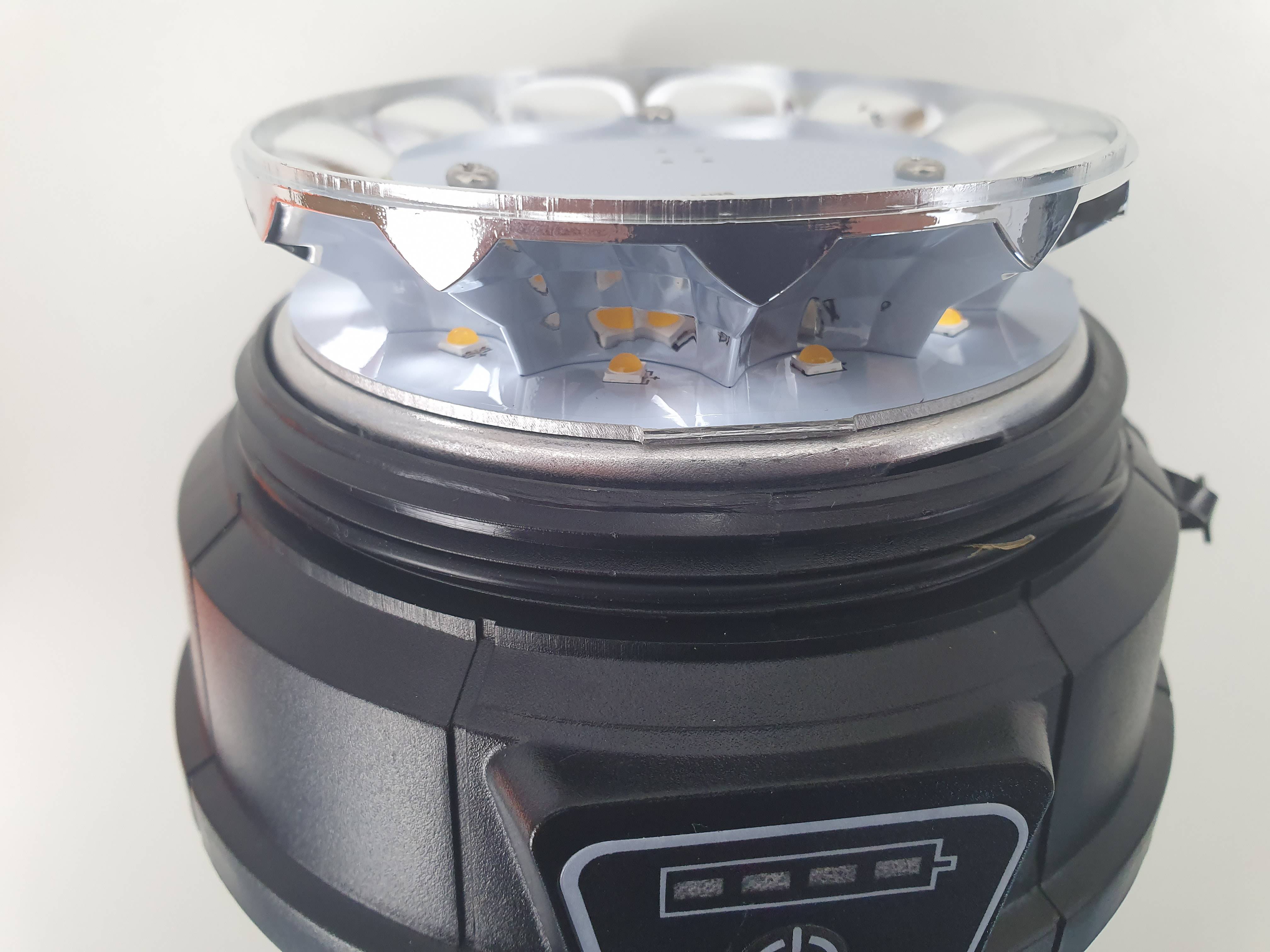Akku-LED-Rundumkennleuchte, Slimline, Grün, Magnetbefestigung, ECE R65, ECE R10