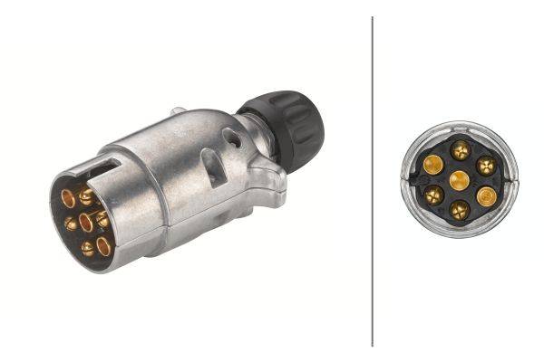 HELLA 8JA 001 918-002 Stecker - 7-polig - Stecker: Schraubkontakt