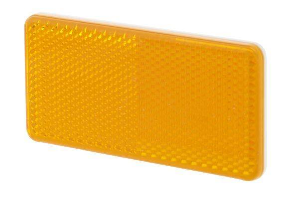HELLA 8RA 003 326-041 Rückstrahler - Lichtscheibenfarbe: gelb - geklebt