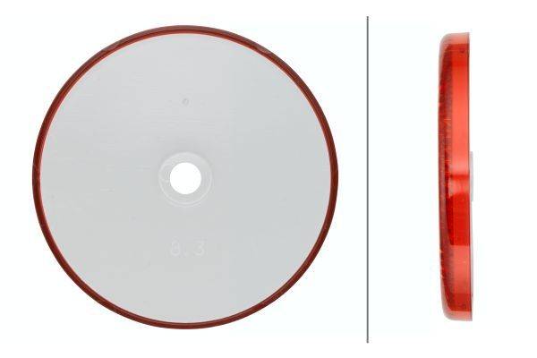HELLA 8RA 002 014-231 Rückstrahler - Lichtscheibenfarbe: rot - geschraubt