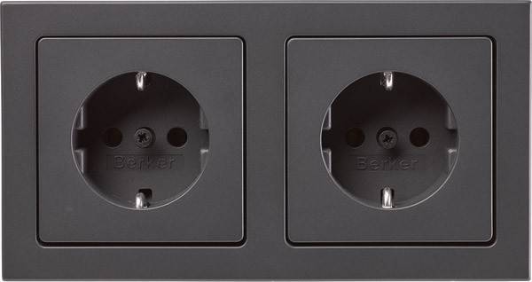 Berker Steckdosen-Kom SCHUKO 2f m 47206096
