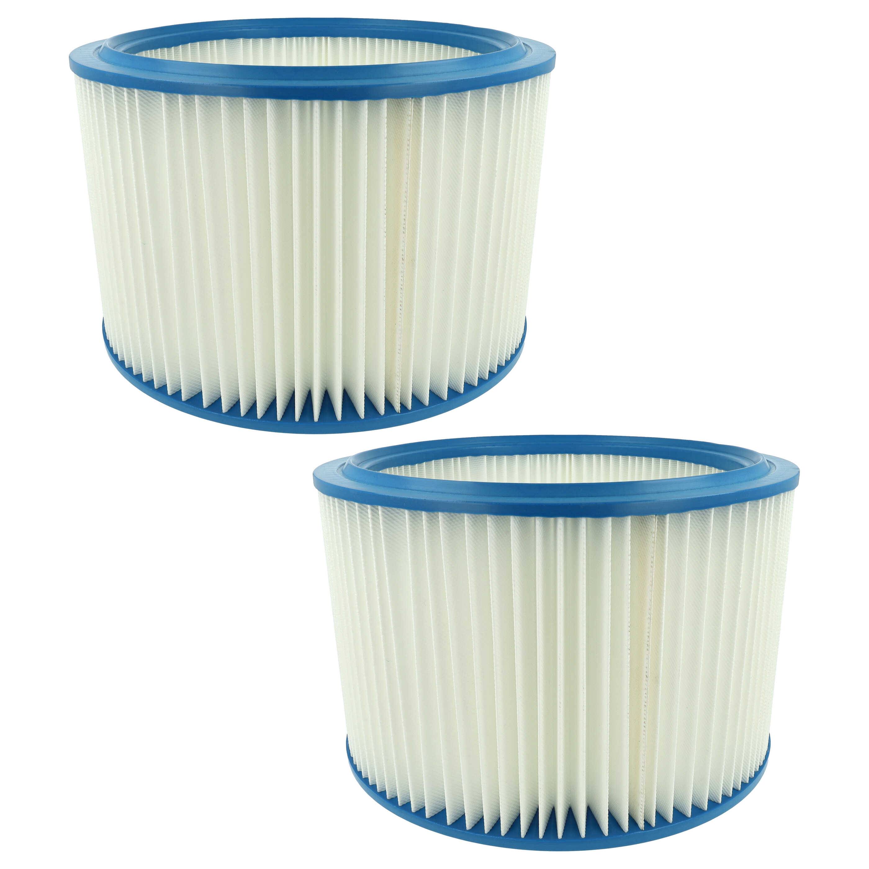vhbw 2x Filterelement kompatibel mit Nilfisk / Alto Attix 7, 560-2M XC, 560-31 XC, 761-21 XC, 761-21 Nass-/Trockensauger - Feinstaubfilter