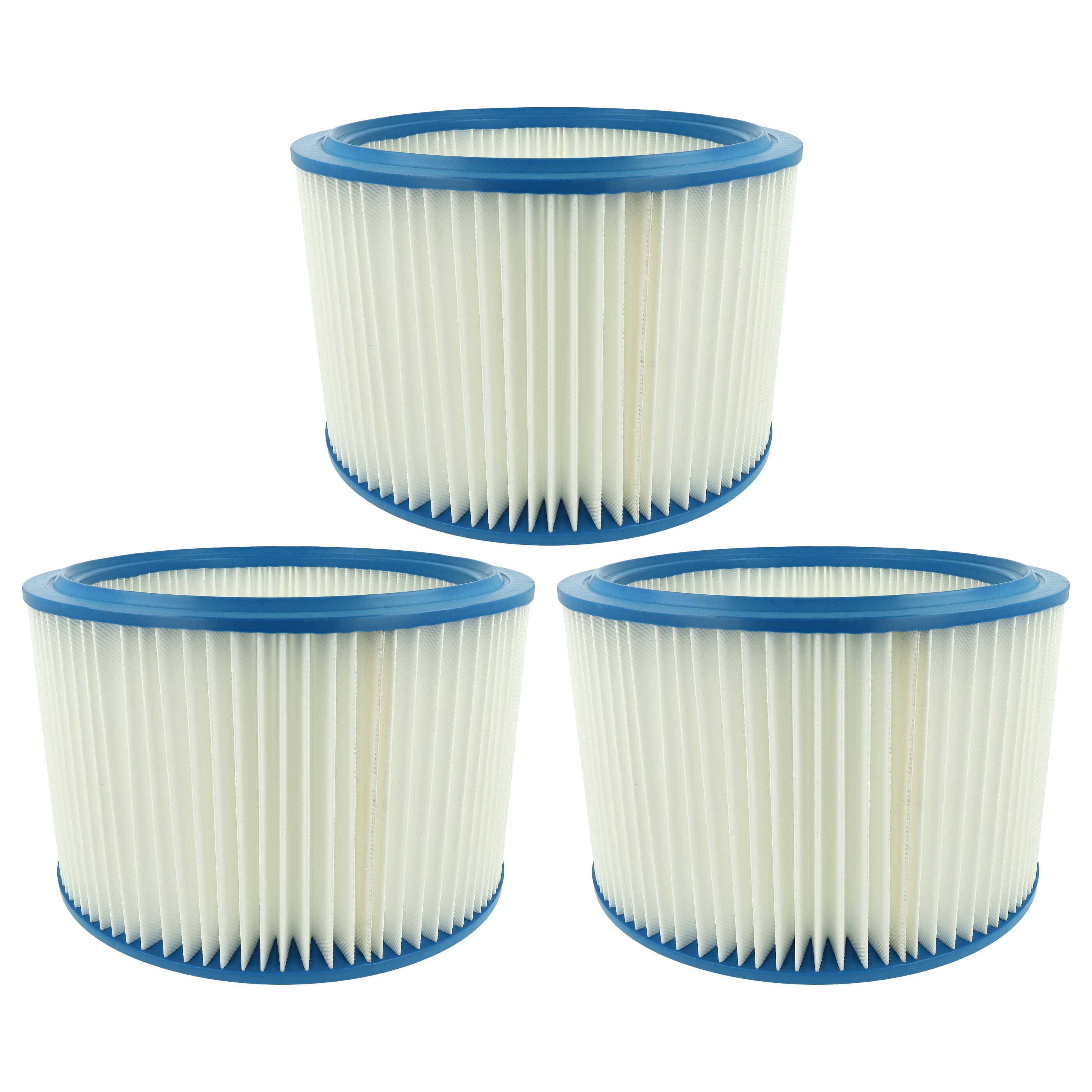 vhbw 3x Filterelement kompatibel mit WAP Alto Attix 761-21 XC, 763-2M ED, 961-01, 963-21 ED XC Nass-/Trockensauger - Feinstaubfilter