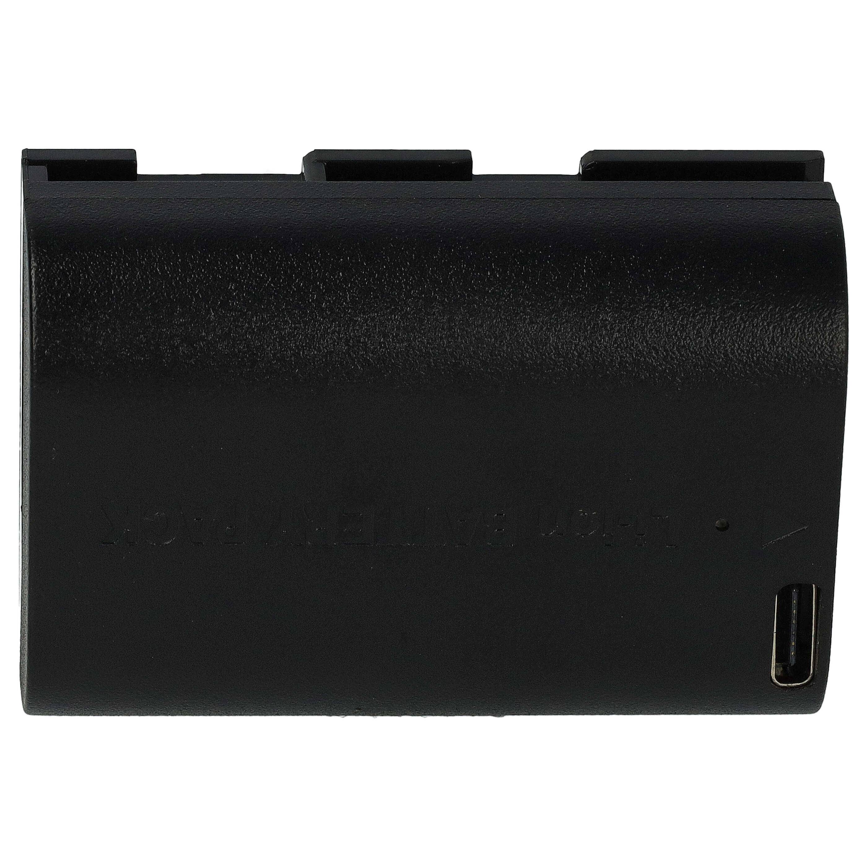 EXTENSILO 3x Akku kompatibel mit Canon XC10, WFT-E5, WFT-E7, XC15 Kamera (2250 mAh, 7,4 V, Li-Ion), USB-C Buchse
