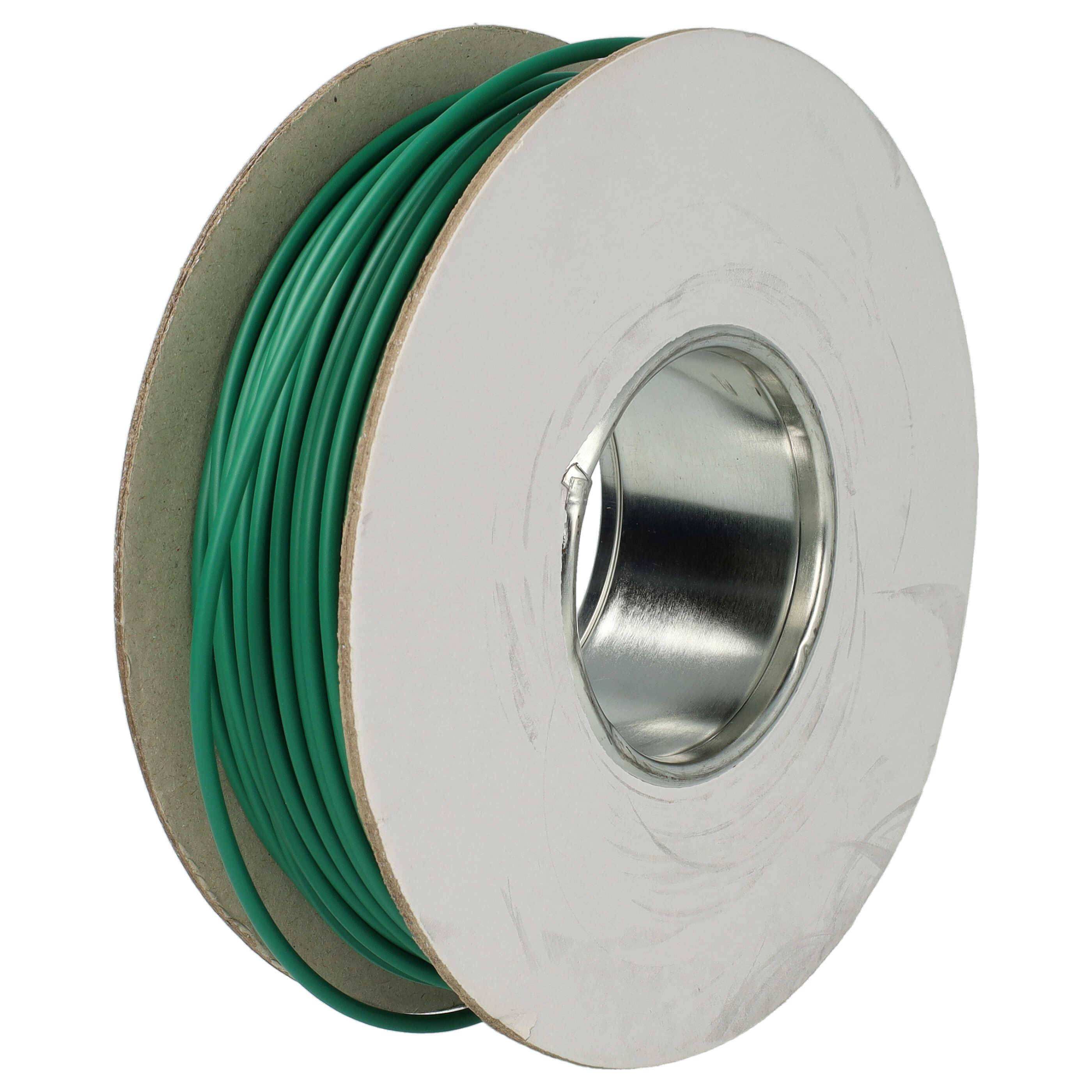 vhbw 4x Begrenzungskabel kompatibel mit Wolf Garten Robo Scooter 3000, Robo Scooter 1800 Mähroboter - Begrenzungsdraht 50 m Grün