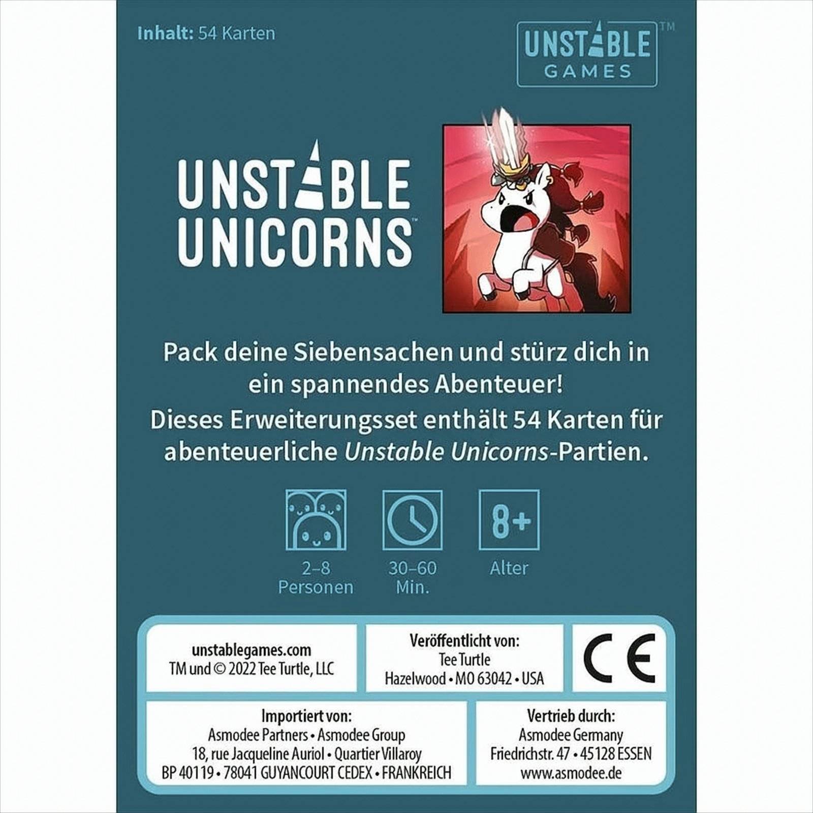 Unstable Games - Abenteuer Erweiterungsset Neu & OVP