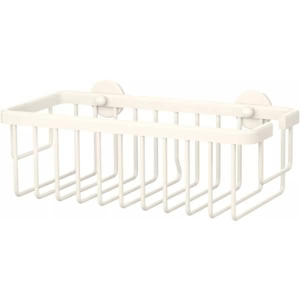 Ablagekorb Moon White viereckig inkl. Klebelösung