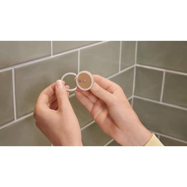 Ablagekorb Moon White viereckig inkl. Klebelösung