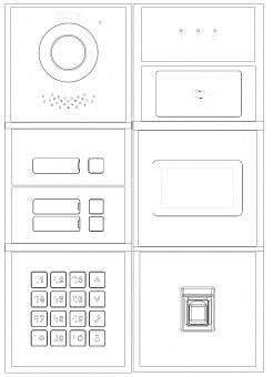 Dahua - VTO4202F-ML - LED Anzeige Modul, - LED Anzeige Modul - Material: Aluminium - IP65, IK07