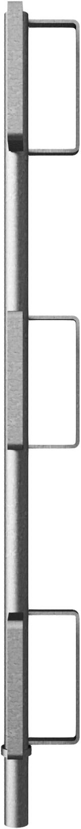 Schake 112778 Geländerpfosten Ø 33,7 mm für Faltgerüstbock „Compakt S“ Eckgeländerpfosten verzinkt