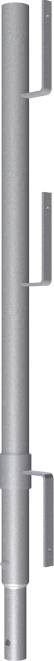 Schake 11277V Geländerpfosten Ø 48,3 mm für Kurbel- und Universalgerüstbock Geländerpfosten gerade verzinkt