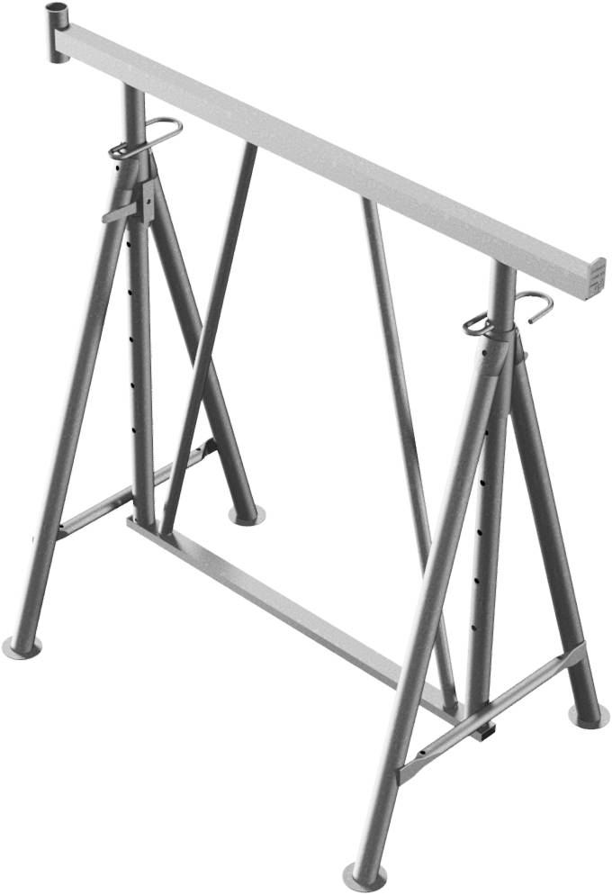 Schake Faltgerüstbock Compakt S 1200, Breite 1,20 m, Tragkraft 1500 kg, verzinkt | Größe: Gr. 2