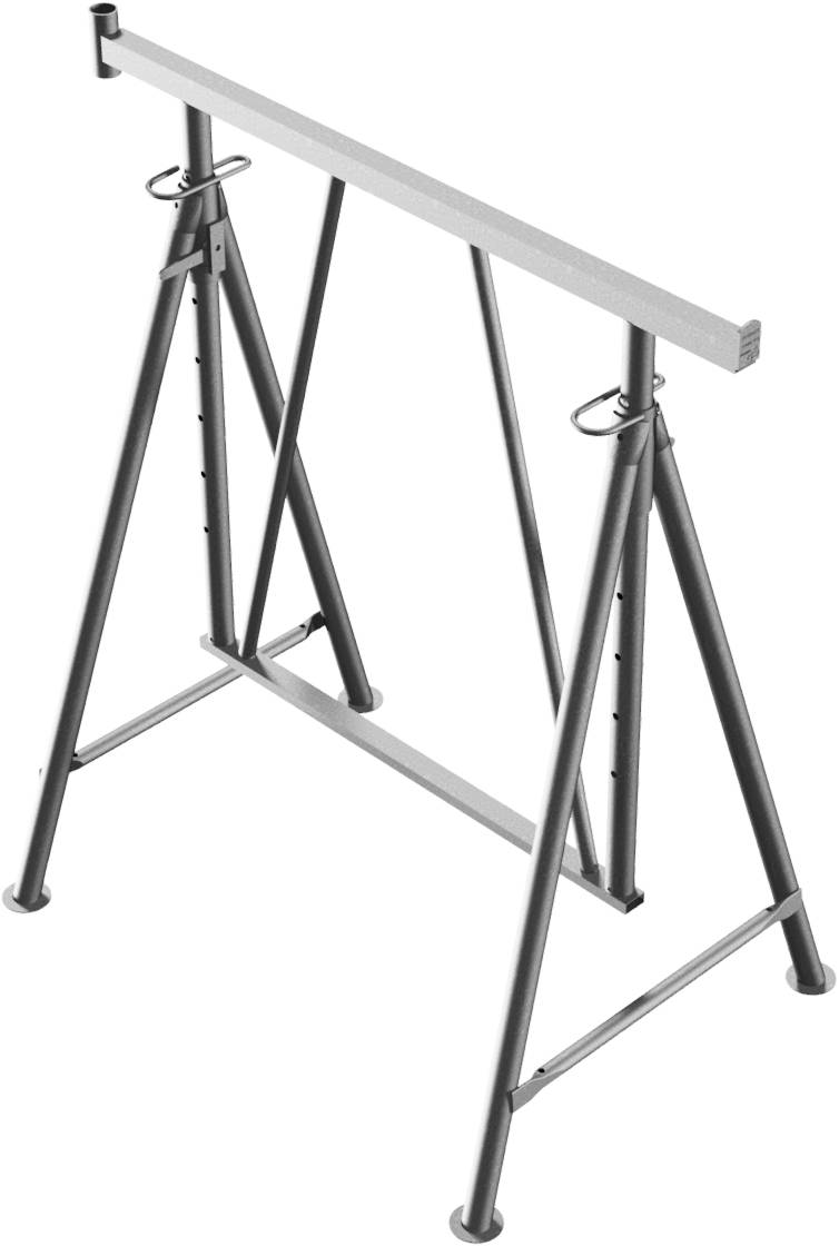 Schake Faltgerüstbock Compakt S 1200, Breite 1,20 m, Tragkraft 1500 kg, verzinkt | Größe: Gr. 3